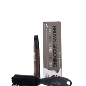 Brown Grooming 4-Tips Beard Pen & Brush